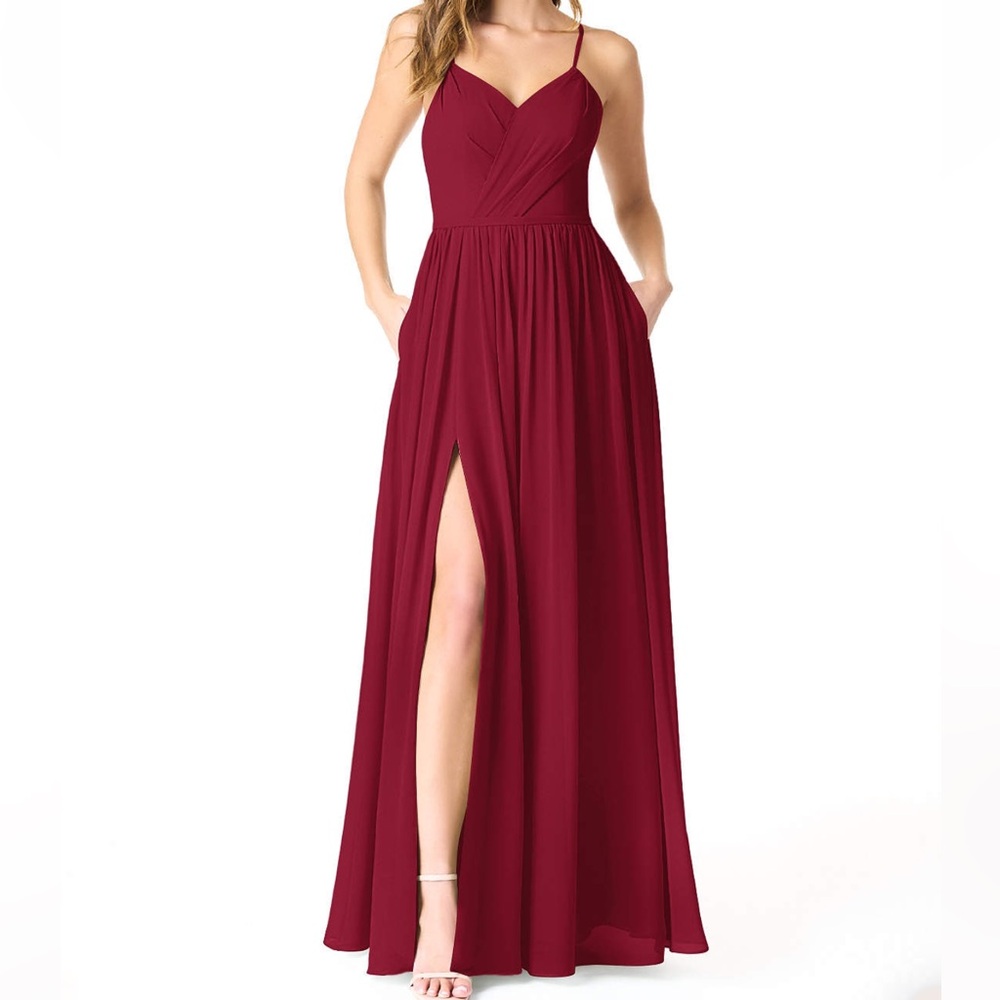 Azazie Cora Burgendy NWT